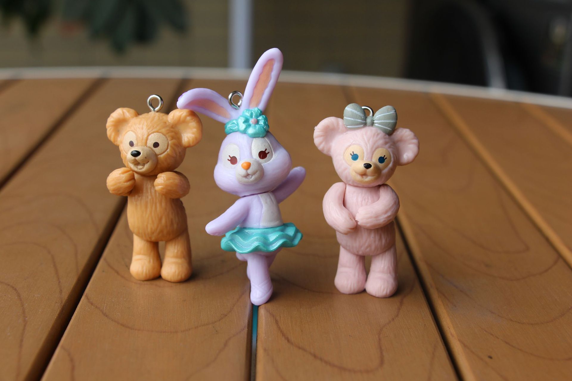 迪*尼 达菲熊 雪莉美 史黛拉 钥匙包包挂件 蛋糕装饰 微景观 多肉|ms