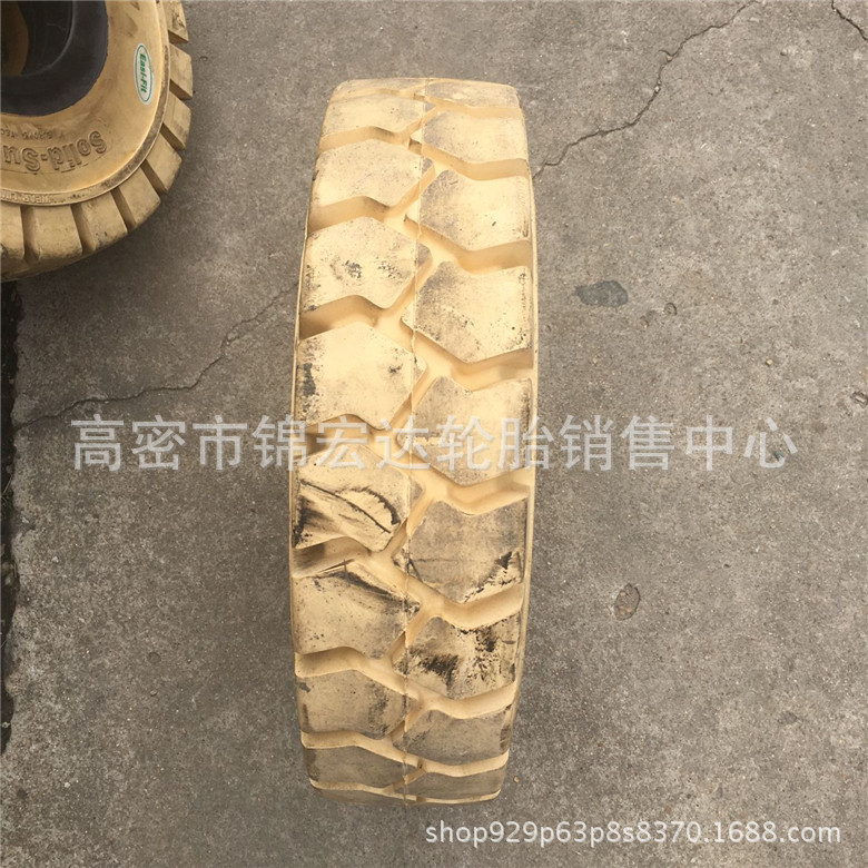 叉车轮胎 600/700-9 白色无痕环保实心500-8 650-10 轮胎