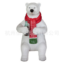 可口可乐北极熊坐姿摆件