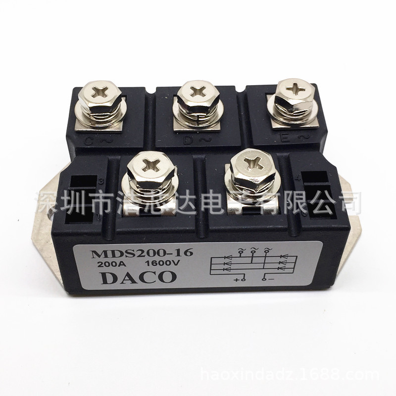 三相桥式整流器整流桥模块MDS200A1600V MDS200-16 大功率发电机