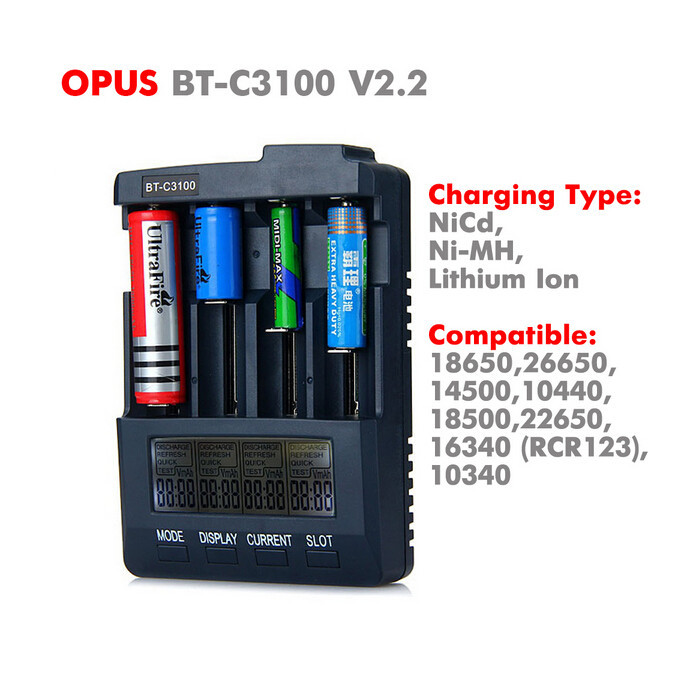 OPUS BT-C3100 V2.2 4槽充电器 BC3100充电器