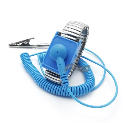 Высококачественный антистатический металлический шнуровой ремешок на запястье PU проводной металлический ремешок на запястье браслет на ногу 2,4 м