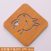 Wooden cartoon non-slip cute cup, wholesale