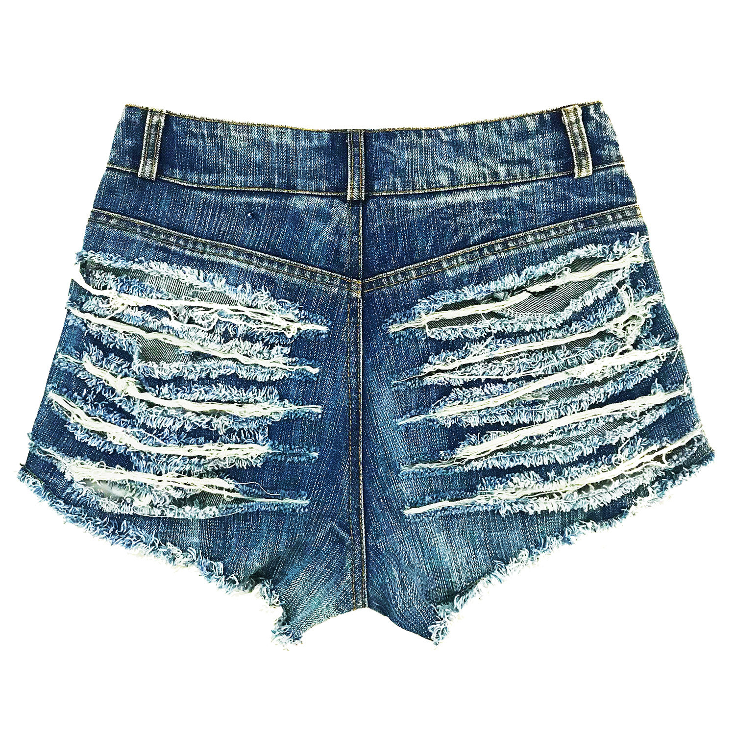 high-waisted shorts