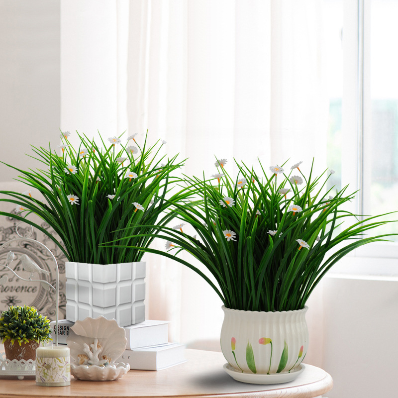 真绿萝假花木栅栏套装摆件塑料花干花绢花户外客厅阳台拍照道具详情11