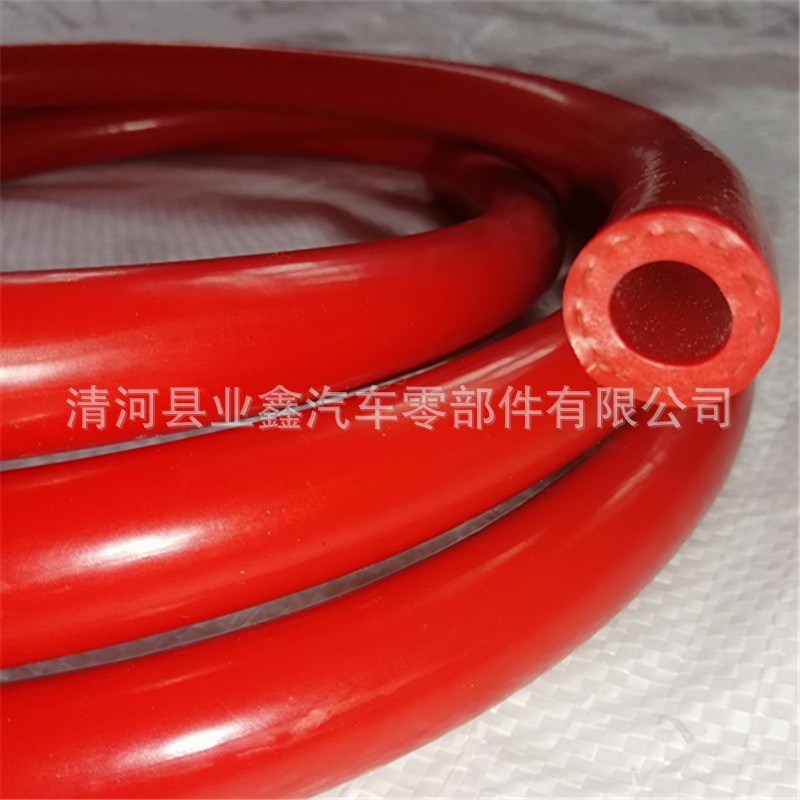 厂家直销6mm汽车循环水管硅胶暖风管废气管蒸汽管耐高温橡胶水管