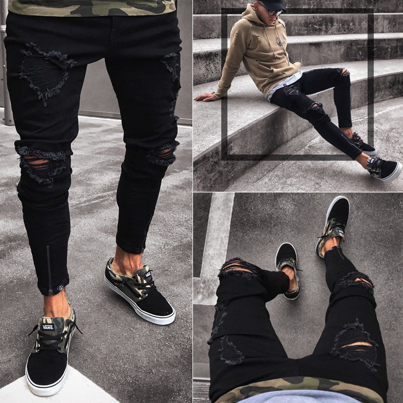 Streetwear Ripped Jeans Image 2