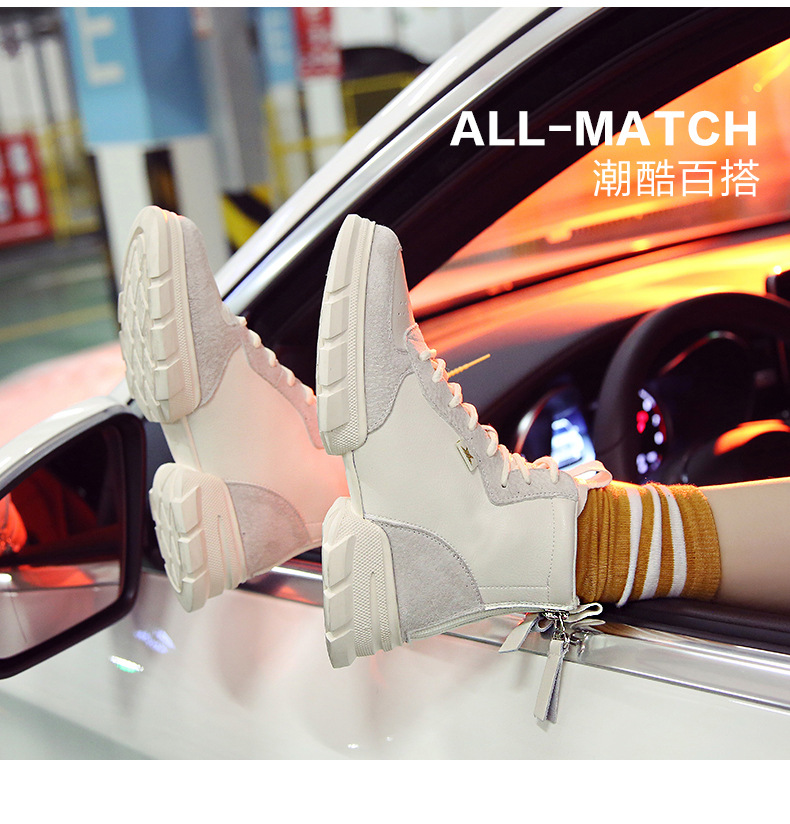 Bottes femme DAFEIOU     en En cuir - Ref 3355346 Image 30