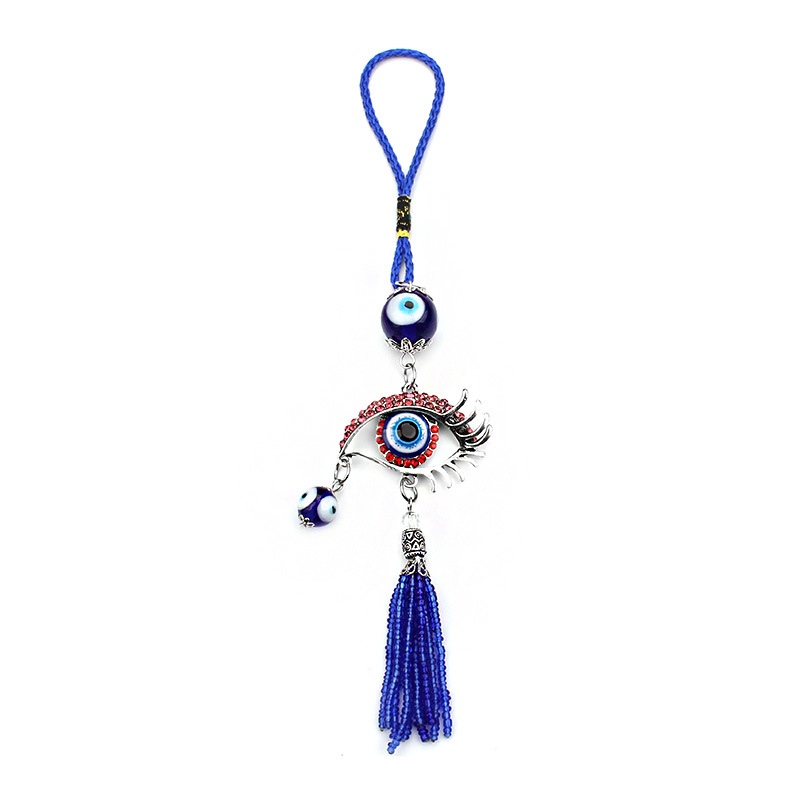 Unisex Gender Vintage Style Eye Alloy Inlay Rhinestones Unisex Keychain 1 Piece