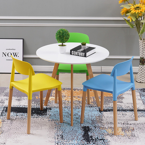 北欧塑料咖啡餐椅时尚休闲餐厅洽谈椅子简约成人靠背创意才子椅