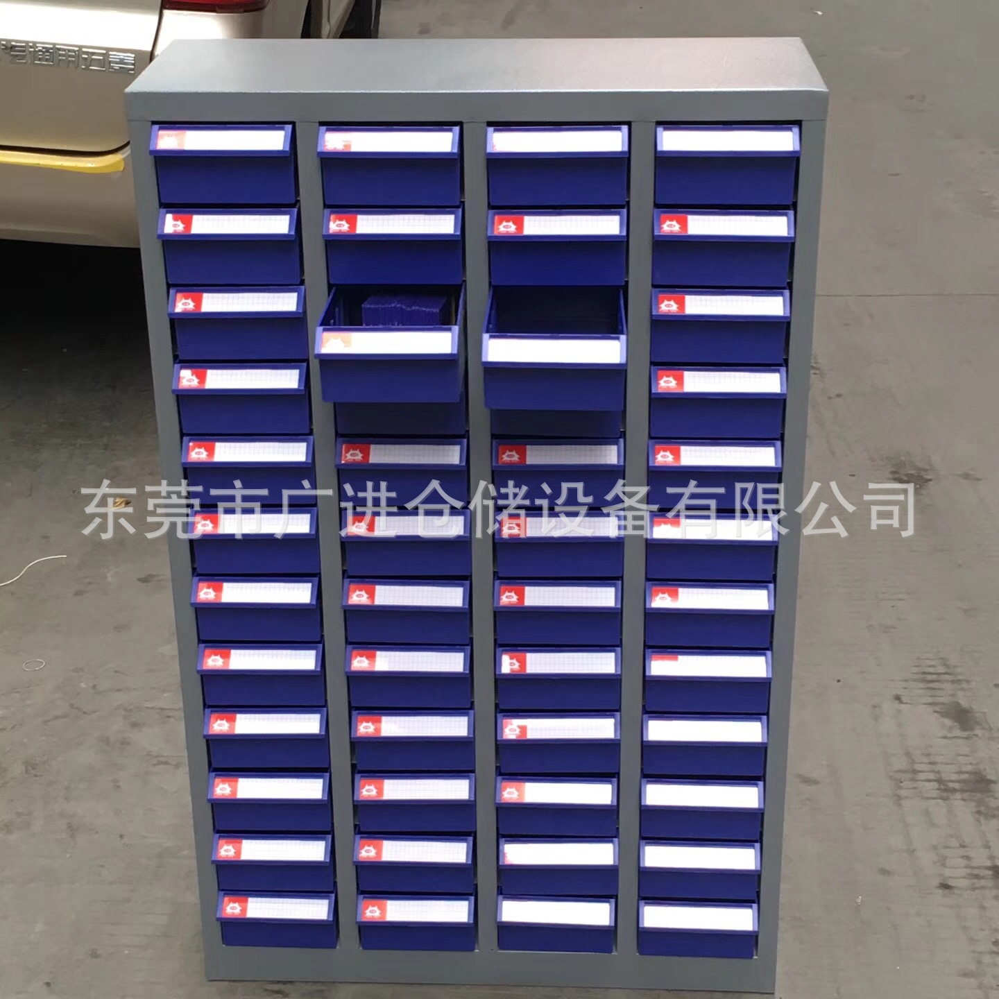 厂家供应30抽48抽75抽带门标准抽屉式样品零件柜现货