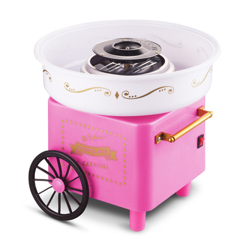 Pink Cartwheel Cotton Candy Machine for Home Use, Children's Cotton Candy Machine, Gift for Children's Day