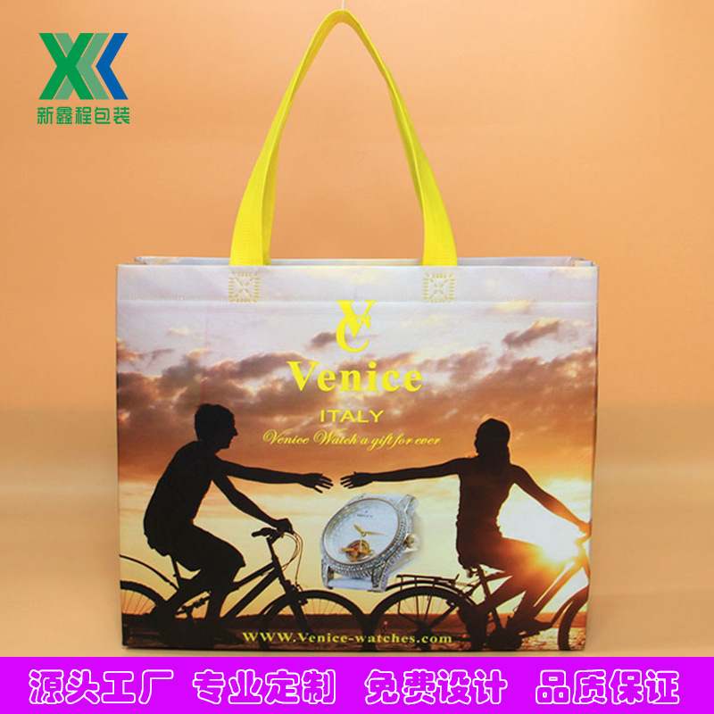 热压无纺布袋 无妨布广告宣传袋子 环保手提袋 无妨布袋定制批发