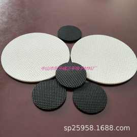 家具电器自粘橡胶脚垫 黑色格纹橡胶胶垫 底座防滑垫片