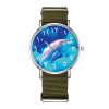 Paisali blue dolphin love symbolizes men and women's lucky romantic creative watches