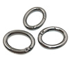 Factory specializes in the production of alloy spring buckle dog buckle key ring oval spring circle luggage buckle