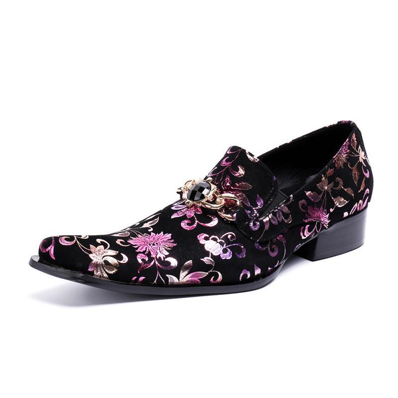 2018 Spring and Summer Small Leather Shoes Men's Flat Square Toe Shoes Genuine Leather Milk Shoes Casual Slip-on Shoes