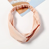 Hair accessory, silk fresh headband for face washing, autumn, Korean style, “Frozen”, wholesale