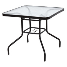 廠家直銷鋼化玻璃戶外休閑折疊桌椅簡約時尚辦公浴談接待咖啡桌