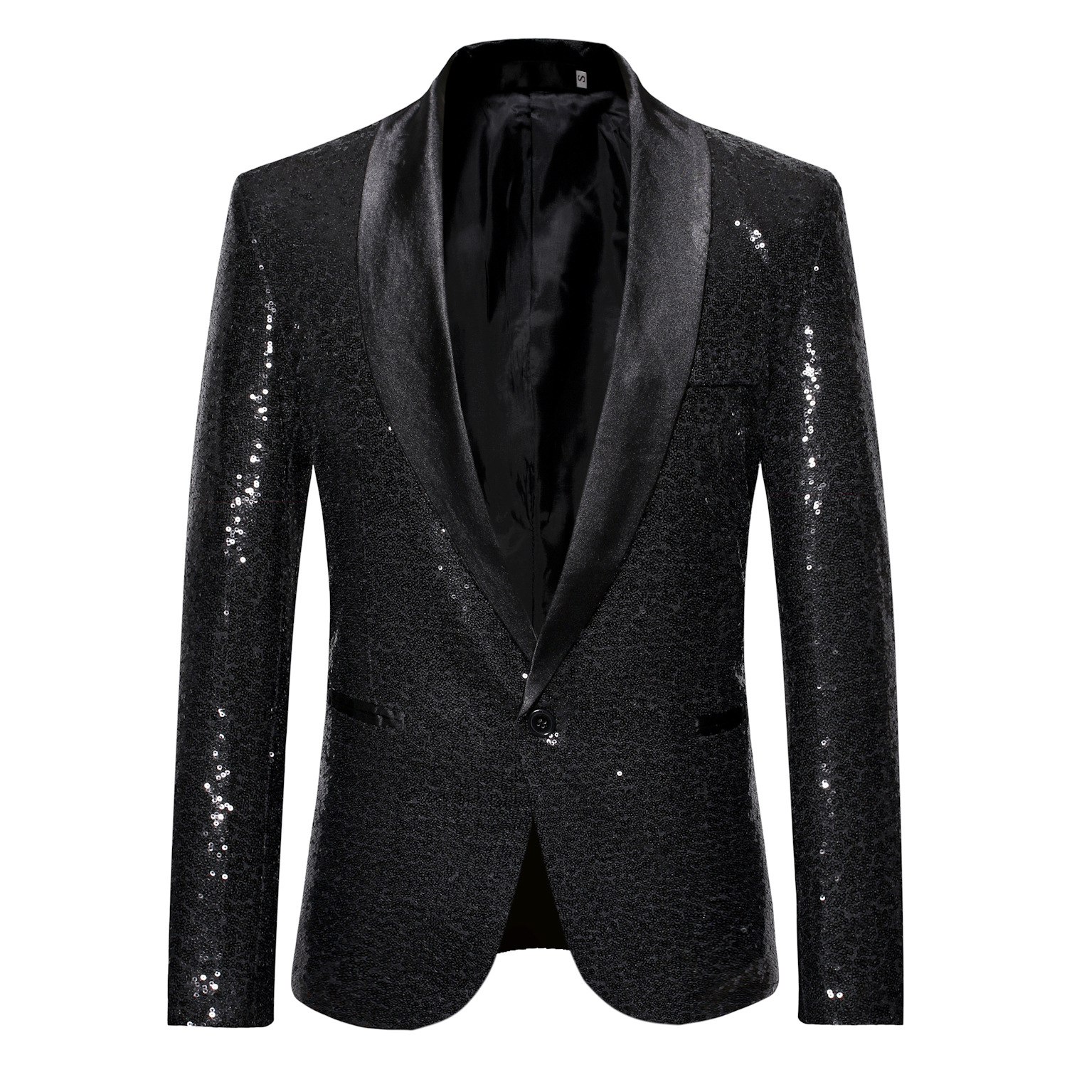 1 Abito con paillettes, abbigliamento da uomo per discoteca, presentatore, presentatore, giacca da studio, taglia europea, all'ingrosso_voghion.com