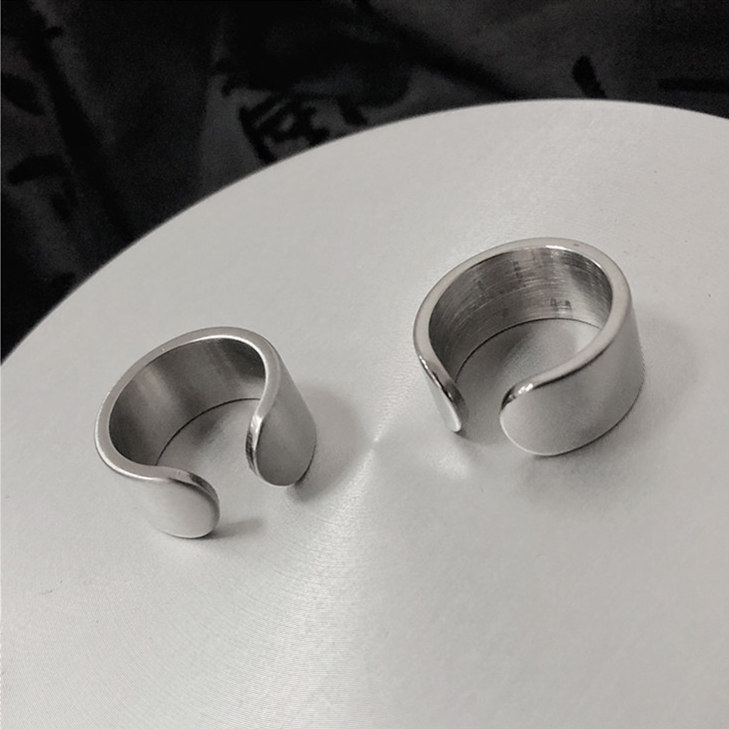 TitaniumStainless Steel Simple  Ring  Brushed matte6  Fine Jewelry NHIM1630Brushedmatte6picture16