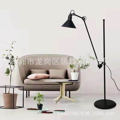 北欧餐厅落地灯鸭嘴灯个性创意客厅书房落地灯立式美式铁艺落地灯