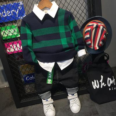 溫州童裝 2018春季新品男童韓版針織毛衣A000028 A10053 A12291