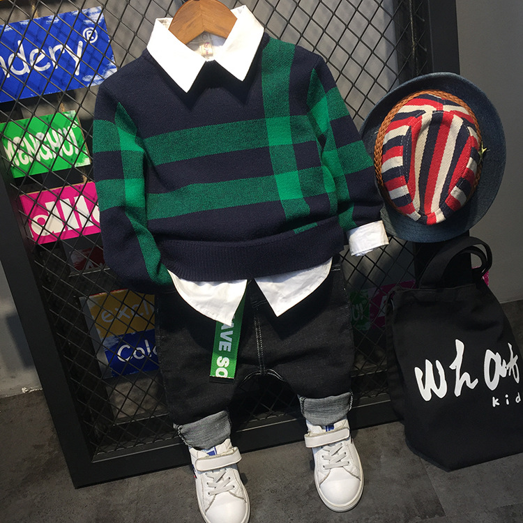 溫州童裝 2018春季新品男童韓版針織毛衣A000028 A10053 A12291