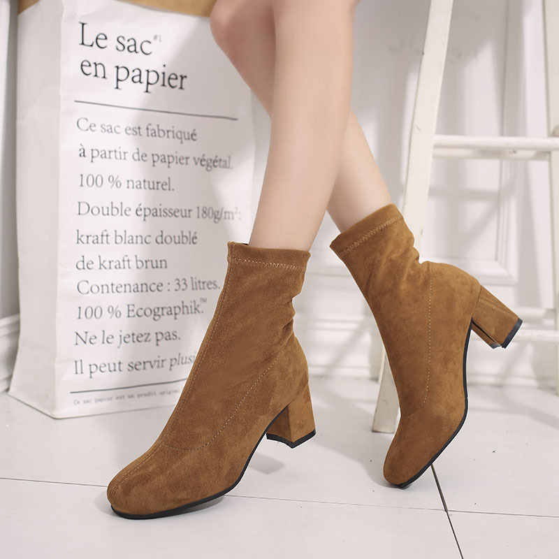 Bottes femme en Daim - Ref 3354891 Image 4