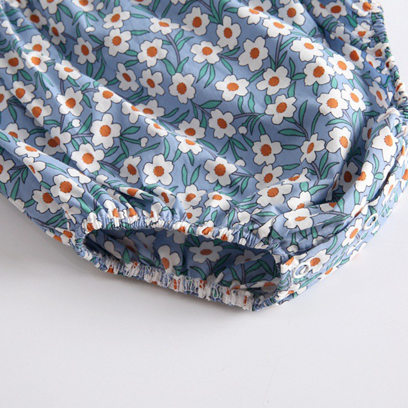 Title 12, Floral Contrast Color Flounced Sleeve One-piece...