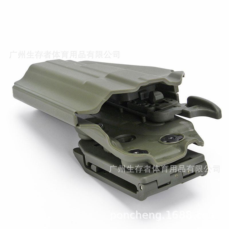 579 funda de pistola funda de uso general dispositivo de marcación rápida funda de pistola táctica funda de extracción rápida de plástico para cintura 579 extracción rápida