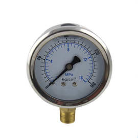 专业生产清洗机压力表 液压表 耐震压力表 304不锈钢量大价优