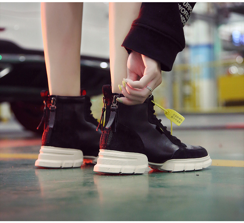 Bottes femme DAFEIOU     en En cuir - Ref 3355346 Image 35