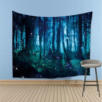 厂家直销植物挂毯树木装饰家居装饰挂布电视背景强挂毯画支持定制|ru