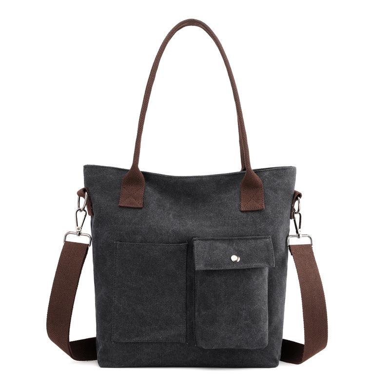 2019 new wave casual ladies bag fashion cloth bag wild single shoulder slung female bag canvas handbag handbag