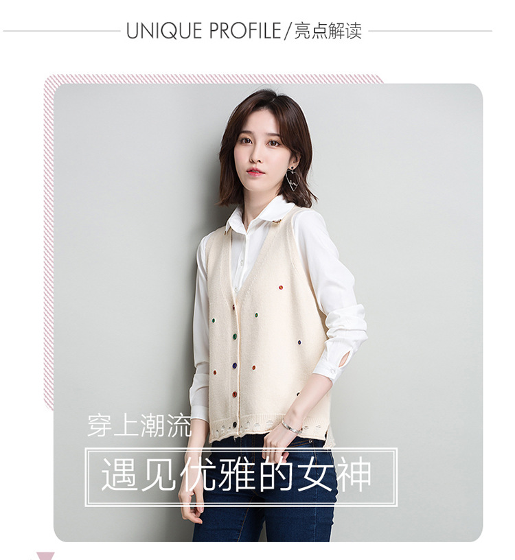 Gilet femme XIN YUROU en Tricot - Ref 3317979 Image 10