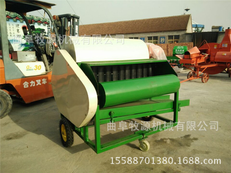 青毛豆采摘机毛豆加工机器  柴油机带动青毛豆机采摘机价格