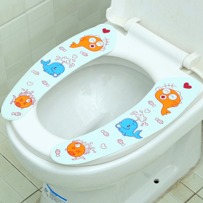 厂家批发马桶座垫 裁剪粘贴式静电马桶贴 浴室马桶坐垫 加工定制|ms