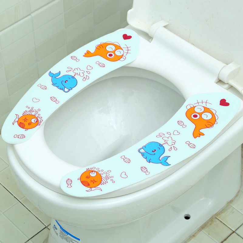 厂家批发马桶座垫 裁剪粘贴式静电马桶贴 浴室马桶坐垫 加工定制|ms