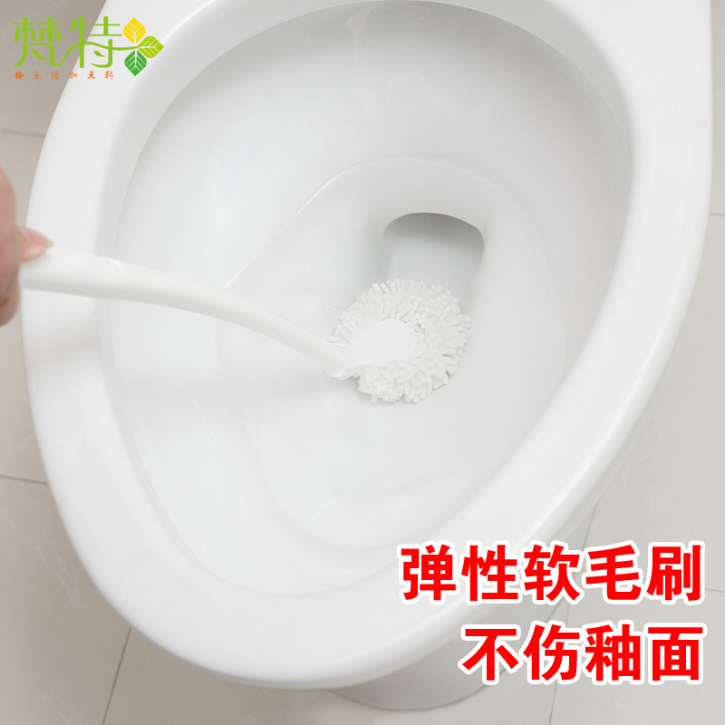 Van Tate Home Foam Long Handle Toilet Brush Toilet No Dead Angle Cleaning Brush Toilet Brush