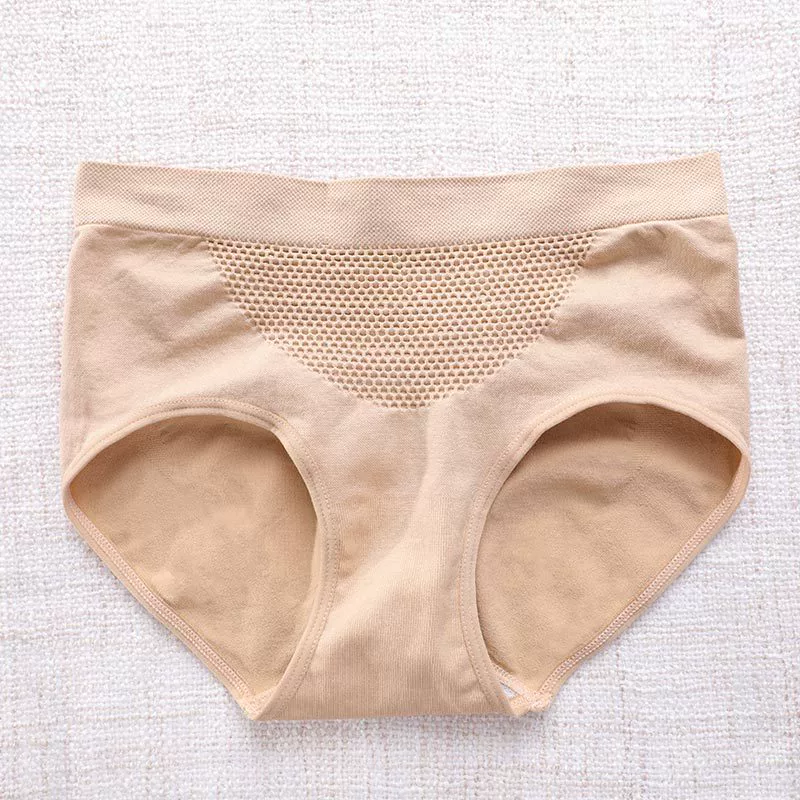 Japanese-style Breathable Shaping Underwear for Women, 3D Mid-Rise Hip Correcting Pants, One Size