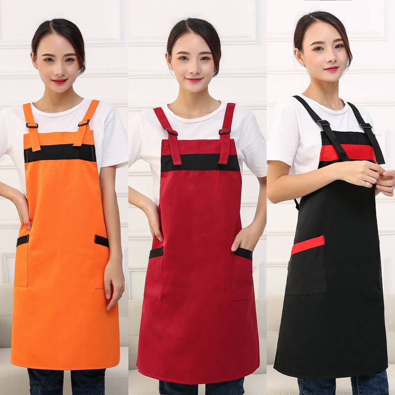 Strap models adjust apron Restaurant Baby Stores Shopping Guide coverall apron Manufactor wholesale