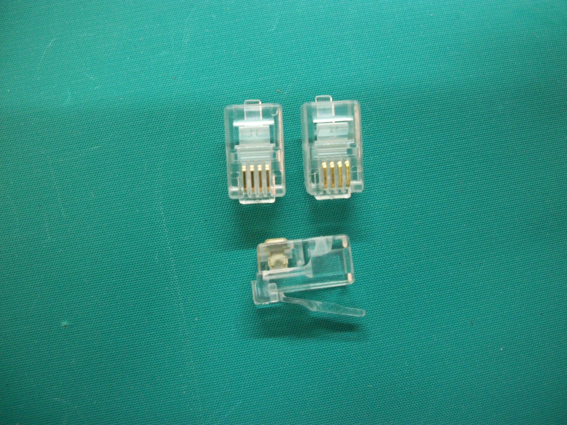 供应RJ45网络水晶头8P2C 金属非屏蔽8芯RJ45电脑宽带连接头批发