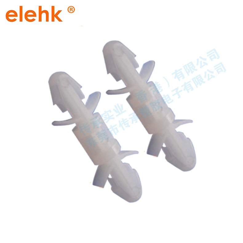 PC板隔离柱尼龙间隔柱塑胶支撑柱塑料绝缘隔离柱插式双头胶柱