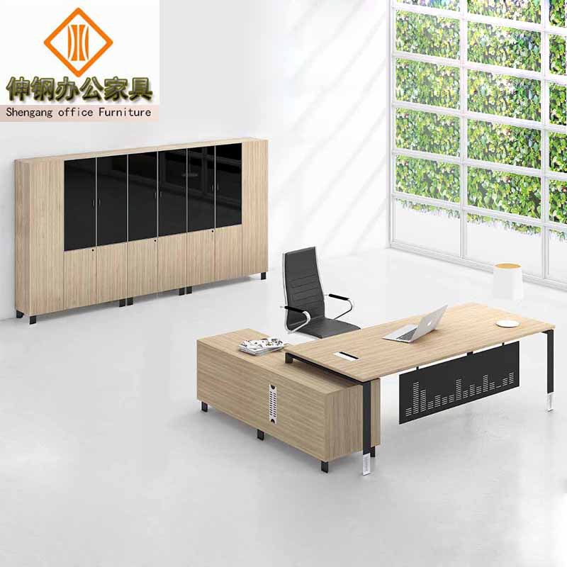 Modern Executive Manager's Desk, Panel-Style Steel Computer Desk, Dongguan Office Furniture Modern Executive Manager's Desk, Panel-Style Steel Computer Desk, Dongguan Office Furniture