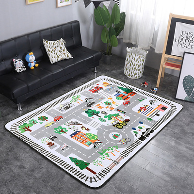 Exit Modern simplicity Northern Europe Chaopai a living room sofa tea table bedroom Bedside carpet Chronic springback black and white Mat