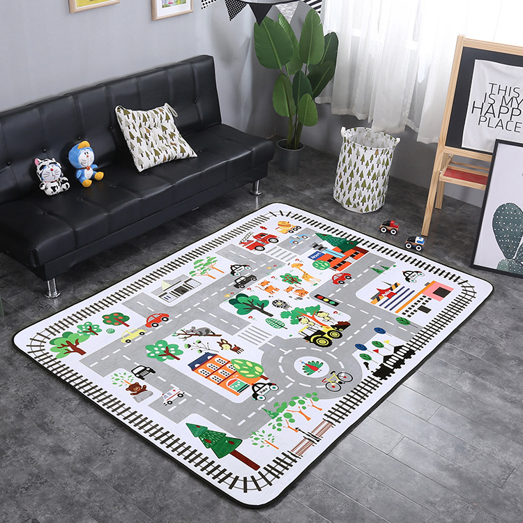 Exit Modern simplicity Northern Europe Chaopai a living room sofa tea table bedroom Bedside carpet Chronic springback black and white Mat