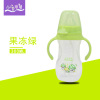 Silica gel feeding bottle, children's crooked pacifier, handle, straw, wide neck, wholesale