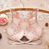 Supporting Japanese lace underwear with steel rings, bra top, Korean style, beautiful back