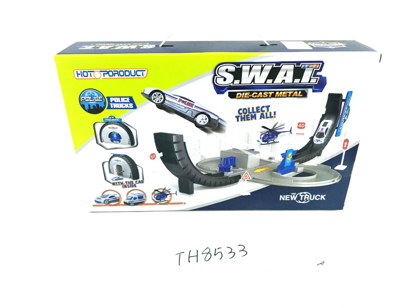 TH8533	警察轮胎轨道套装	彩盒